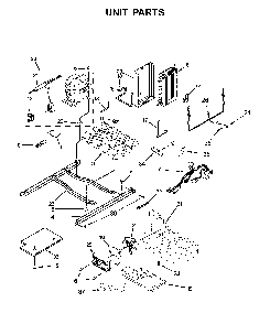 Unit Parts Diagram and Parts List for 1064641173711  Kenmore Refrigerator