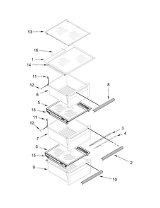 Part Location Diagram of W10392413 Whirlpool FILLER