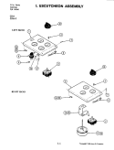 ESCUTCHEON ASSEMBLY Diagram and Parts List for C316-C  Jenn-Air Cooktop