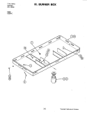 BURNER BOX Diagram and Parts List for C316-C  Jenn-Air Cooktop