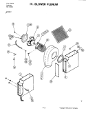 BLOWER PLENUM Diagram and Parts List for C316-C  Jenn-Air Cooktop