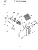 BLOWER PLENUM (C316W) Diagram and Parts List for C316W  Jenn-Air Cooktop