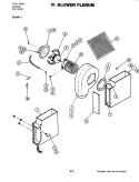 BLOWER PLENUM (C316W - C) Diagram and Parts List for C316W-C  Jenn-Air Cooktop