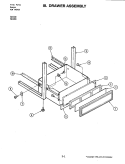DRAWER ASSEMBLY Diagram and Parts List for SU110  Jenn-Air Wall Oven