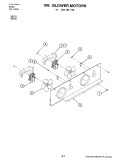 BLOWER MOTOR (COOLING FAN) Diagram and Parts List for SU110  Jenn-Air Wall Oven