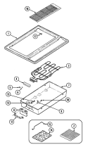 Part Location Diagram of 701850 Whirlpool Top Panel