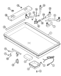 BODY Diagram and Parts List for CCP556B  Jenn-Air Cooktop