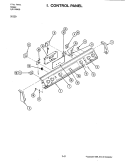 CONTROL PANEL Diagram and Parts List for SU130  Jenn-Air Range