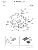 TOP ASSEMBLY Diagram and Parts List for SU130  Jenn-Air Range