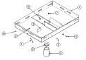 BURNER BOX Diagram and Parts List for C222  Jenn-Air Cooktop