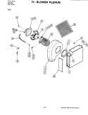 BLOWER PLENUM Diagram and Parts List for C222  Jenn-Air Cooktop