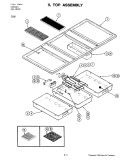 TOP ASSEMBLY Diagram and Parts List for C302  Jenn-Air Cooktop