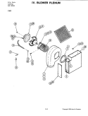 BLOWER PLENUM Diagram and Parts List for C302  Jenn-Air Cooktop