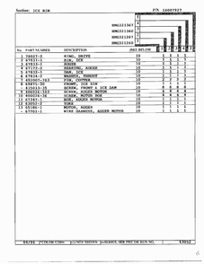 Ice Bin Page 2 Diagram and Parts List for HMG321267  Admiral Refrigerator