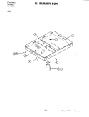 BURNER BOX Diagram and Parts List for C238  Jenn-Air Cooktop