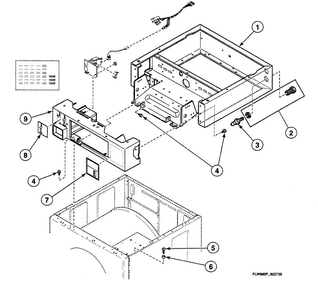 Wrapper Assy Diagram and Parts List for SWFX71QN3050  Speed Queen Washer