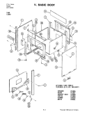 BODY Diagram and Parts List for S166  Jenn-Air Range