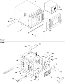 Outercase & Electrical Diagram and Parts List for UCA2000NT-P1325905  Amana Microwave