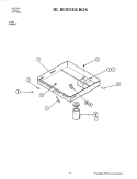 BURNER BOX Diagram and Parts List for C106  Jenn-Air Cooktop