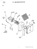 BLOWER PLENUM (C106) Diagram and Parts List for C106  Jenn-Air Cooktop