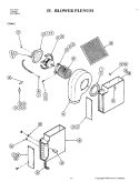 BLOWER PLENUM (C106 - C) Diagram and Parts List for C106-C  Jenn-Air Cooktop
