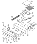 CONTROL PANEL Diagram and Parts List for CR220W-C  Jenn-Air Cooktop