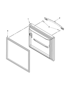 Freezer Door Diagram and Parts List for ABB1924WES3  Amana Refrigerator