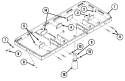 BURNER BOX Diagram and Parts List for C301  Jenn-Air Cooktop