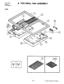 TOP / GRILL PAN ASSEMBLY - C228W Diagram and Parts List for C228W  Jenn-Air Cooktop