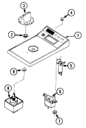 CONTROL PANEL Diagram and Parts List for G102  Jenn-Air Cooktop