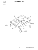 BURNER BOX Diagram and Parts List for C226W-C  Jenn-Air Cooktop