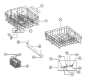 Part Location Diagram of 901836 Whirlpool Single Rack Roller Kit