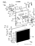 DOOR (DU588) Diagram and Parts List for DU588  Jenn-Air Dishwasher