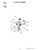 MOTOR ASSEMBLY Diagram and Parts List for DU588  Jenn-Air Dishwasher