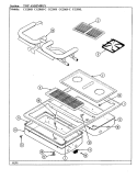 TOP ASSEMBLY Diagram and Parts List for CG206L  Jenn-Air Cooktop
