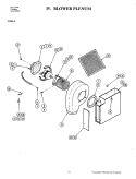 BLOWER PLENUM Diagram and Parts List for C101-J  Jenn-Air Cooktop