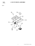 ESCUTCHEON ASSEMBLY Diagram and Parts List for C221-J  Jenn-Air Cooktop