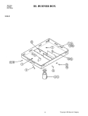 BURNER BOX Diagram and Parts List for C221-J  Jenn-Air Cooktop