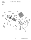 BLOWER PLENUM Diagram and Parts List for C221-J  Jenn-Air Cooktop