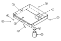 BODY Diagram and Parts List for 22001  Jenn-Air Cooktop