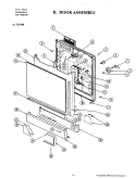 DOOR ASSEMBLY (DU460 - 20 / DU460W - 20) Diagram and Parts List for DU466W-20  Jenn-Air Dishwasher