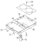 BODY Diagram and Parts List for 22305  Jenn-Air Cooktop