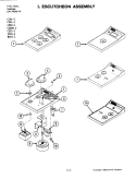 ESCUTCHEON ASSEMBLY (C101 - C) Diagram and Parts List for C101-C  Jenn-Air Cooktop