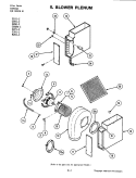 BLOWER PLENUM (C221 - C) Diagram and Parts List for C221-C  Jenn-Air Cooktop