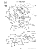 TUB LINER (DU496) Diagram and Parts List for DU496  Jenn-Air Dishwasher