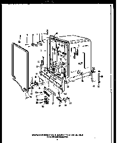 Section 13 Diagram and Parts List for DCR225-1V-OS  Caloric Dishwasher