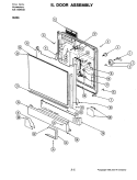DOOR ASSEMBLY (DU466W - 01 / 02) Diagram and Parts List for DU466W  Jenn-Air Dishwasher