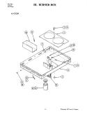 Part Location Diagram of 712351 Whirlpool BOX, BURNER