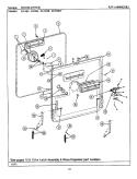 DOOR (INNER) Diagram and Parts List for DU486  Jenn-Air Dishwasher