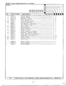 Unit Compartment And System Page 3 Diagram and Parts List for 22512-0B  Admiral Refrigerator